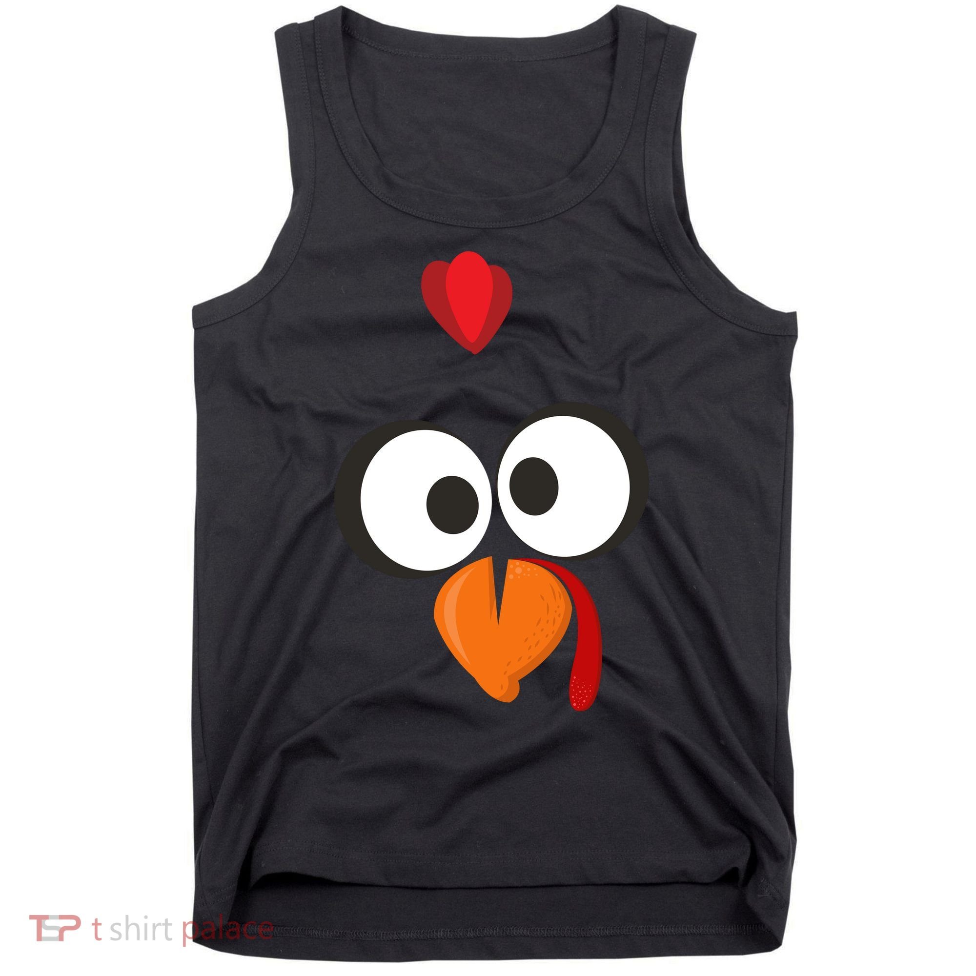 Funny Gobble Turkey Face Tank Top