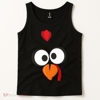 Funny Gobble Turkey Face Tank Top thumb 2
