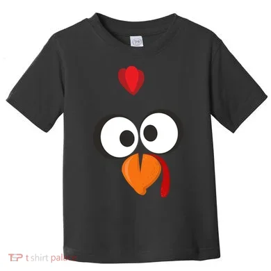 Funny Gobble Turkey Face Toddler T-Shirt