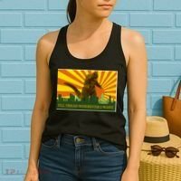 Funny Godzilla I'll Tread Wherever I Want Meme Women's Tank Top thumb 2