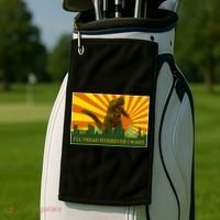 Funny Godzilla I'll Tread Wherever I Want Meme Golf Towel thumb 2