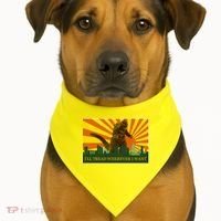 Funny Godzilla I'll Tread Wherever I Want Meme USA-Made Doggie Bandana thumb 1