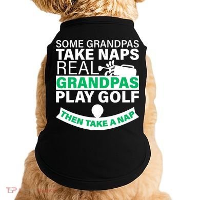 Funny Golf Grandpa Doggie Tank