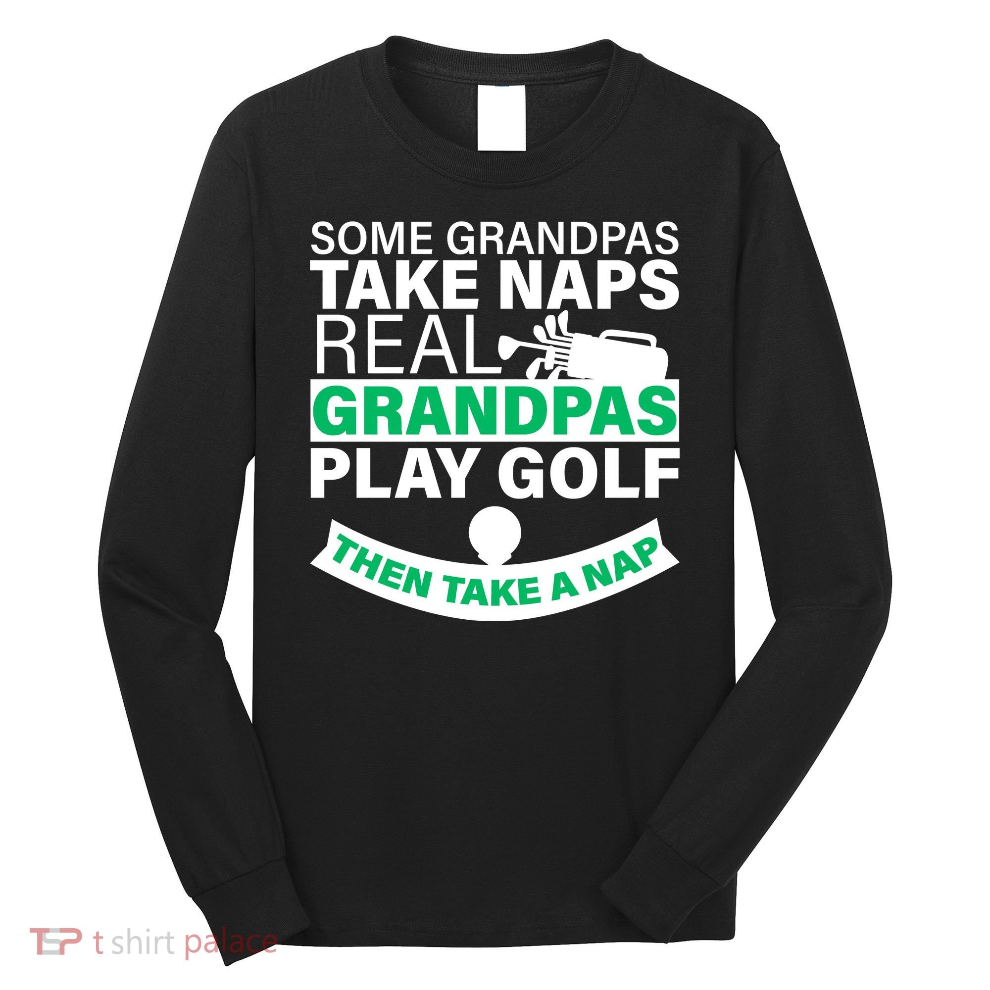 Funny Golf Grandpa Long Sleeve Shirt