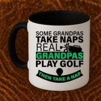 Funny Golf Grandpa Coffee Mug thumb 2
