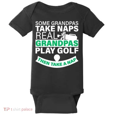 Funny Golf Grandpa Baby Bodysuit