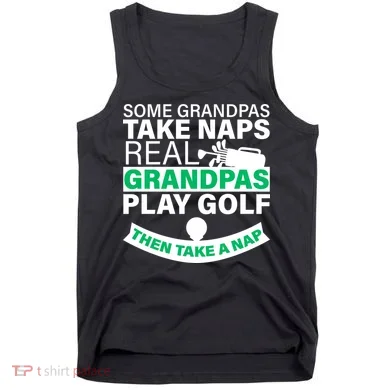 Funny Golf Grandpa Tank Top