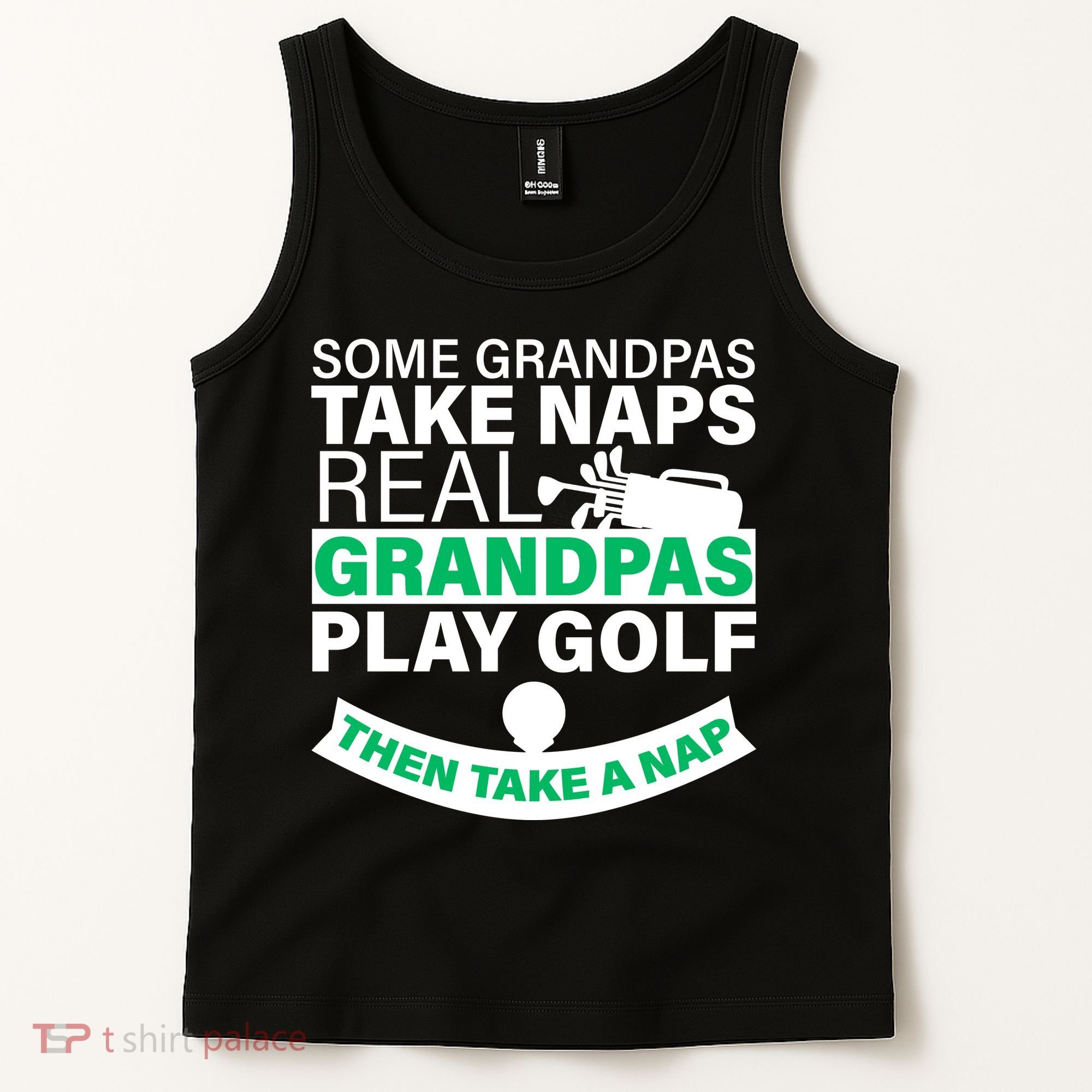 Funny Golf Grandpa Tank Top