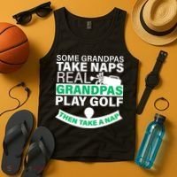 Funny Golf Grandpa Tank Top thumb 4