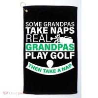 Funny Golf Grandpa Golf Towel thumb 0