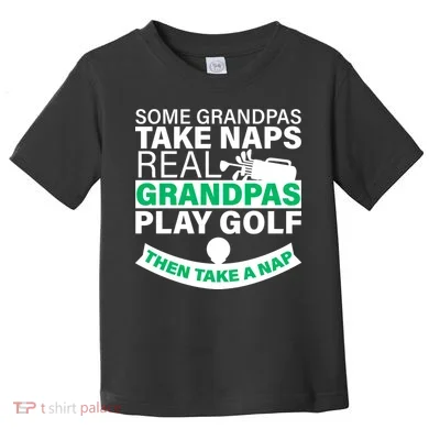 Funny Golf Grandpa Toddler T-Shirt