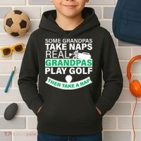 Funny Golf Grandpa Kids Hoodie thumb 2