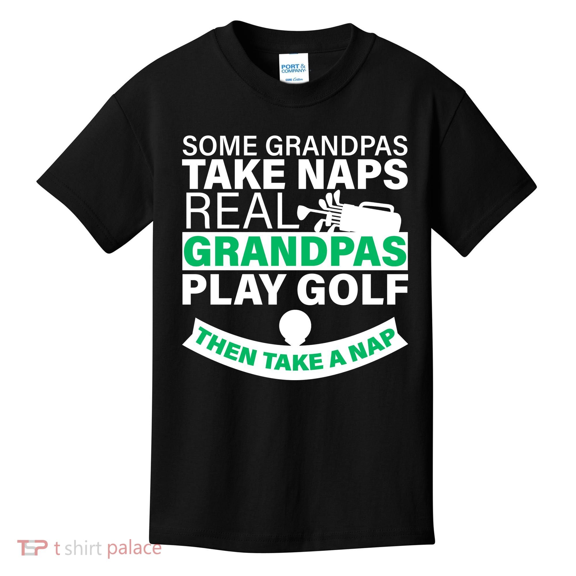 Funny Golf Grandpa Kids T-Shirt