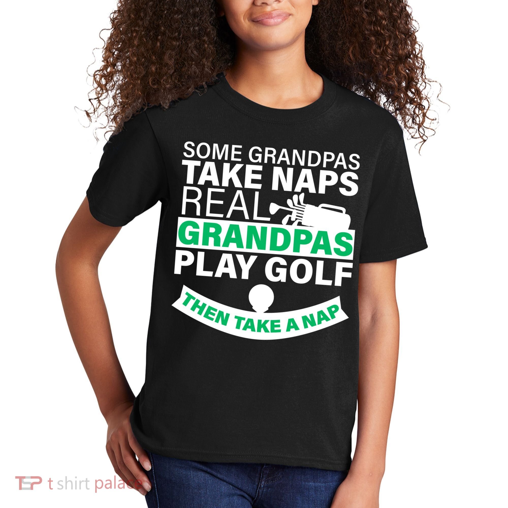 Funny Golf Grandpa Kids T-Shirt