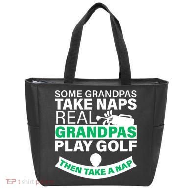 Funny Golf Grandpa Tote Bag