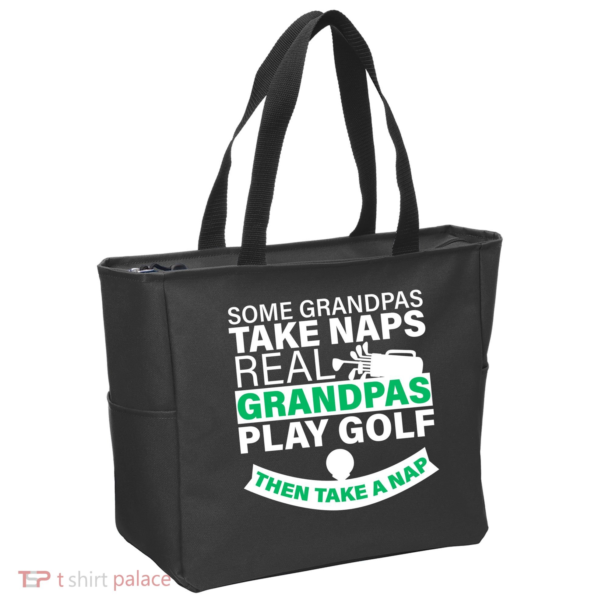 Funny Golf Grandpa Tote Bag