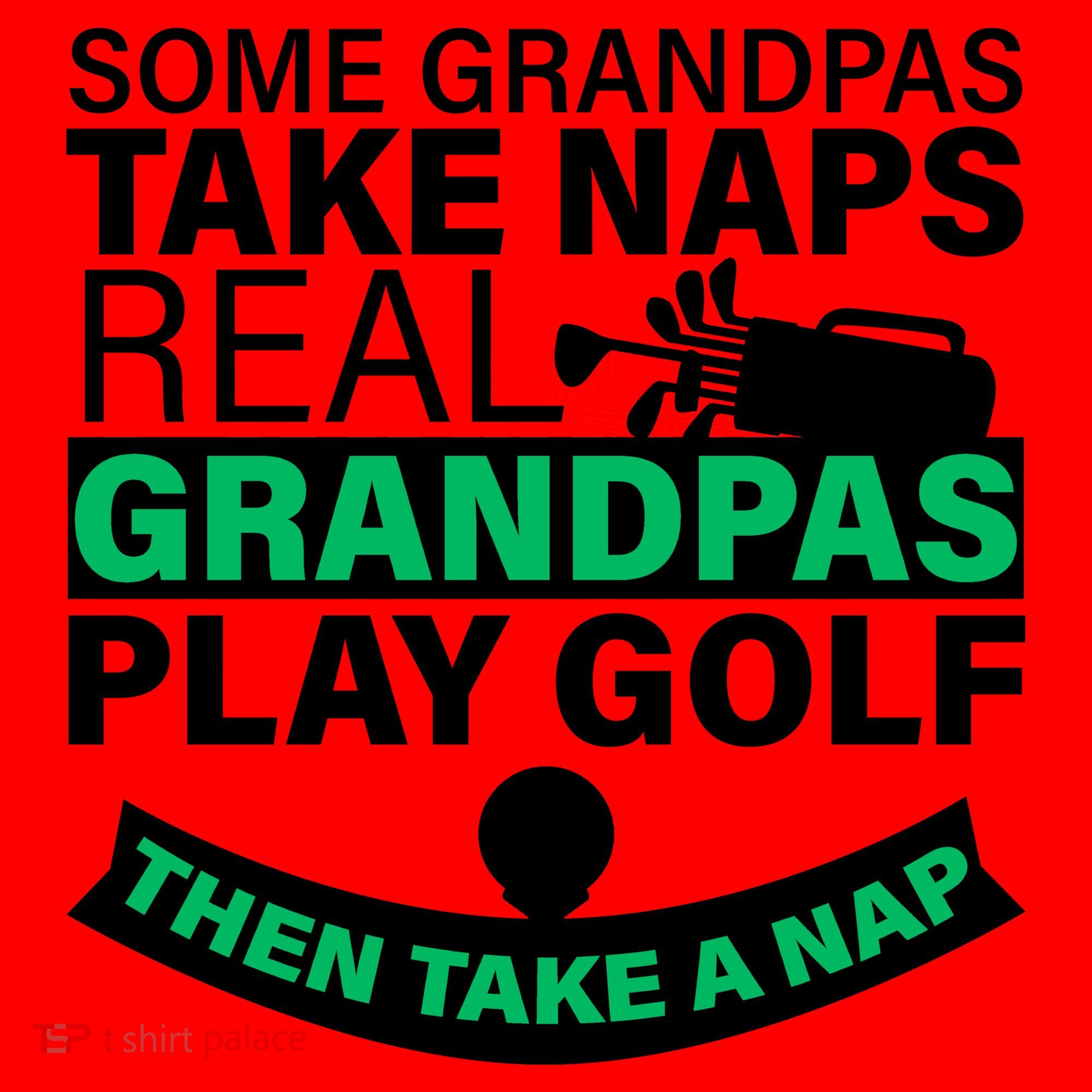 Funny Golf Grandpa Santa Hat
