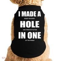 Funny Golf Hole In One Doggie Tank thumb 0