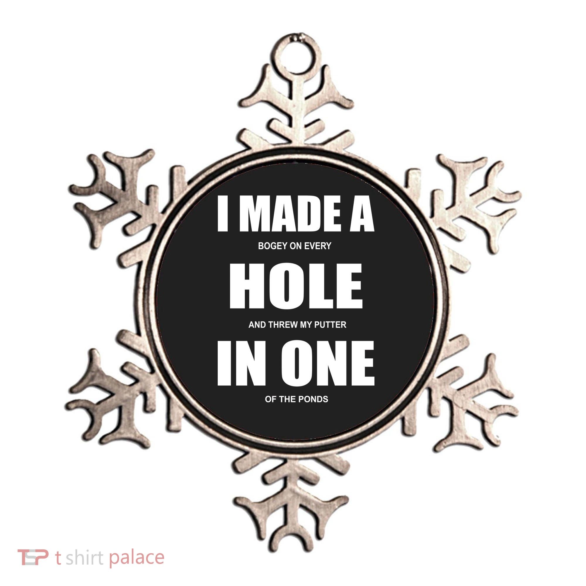 Funny Golf Hole In One Ornament