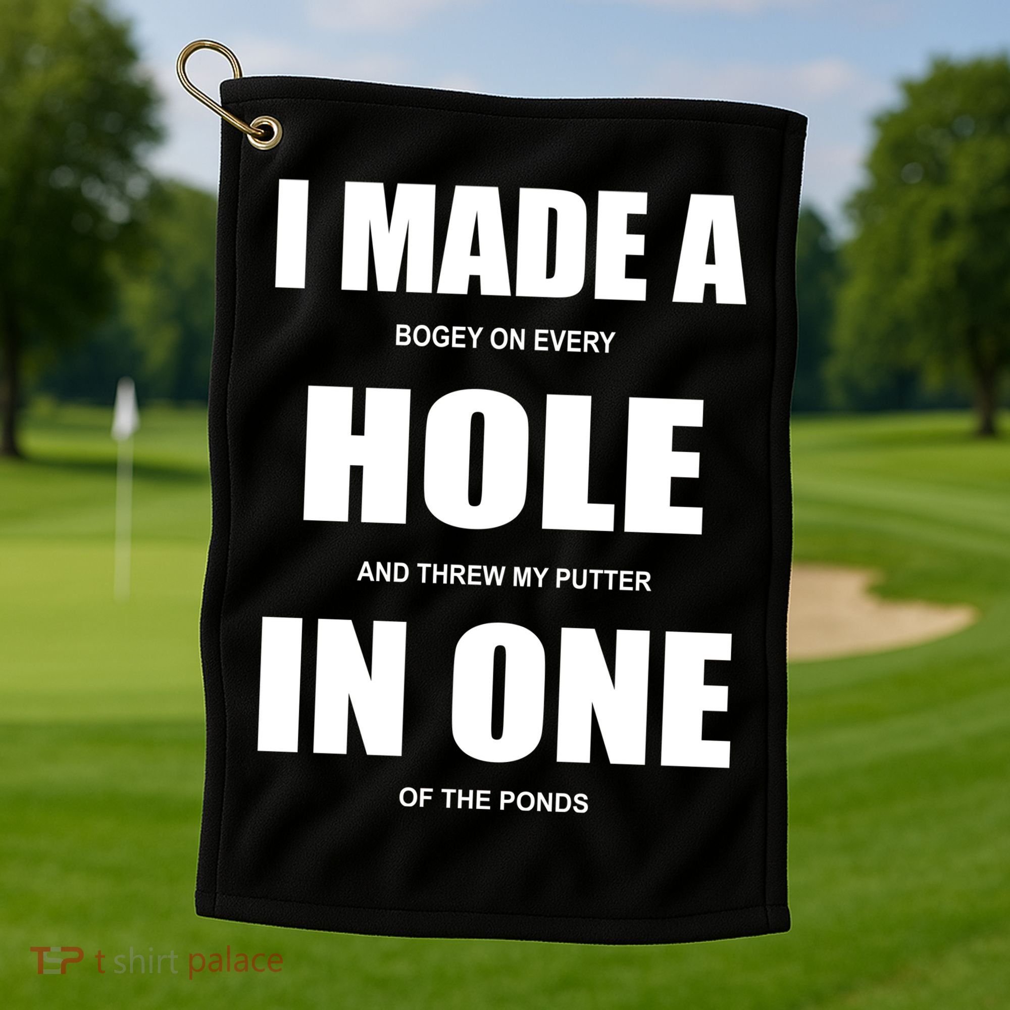 Funny Golf Hole In One Golf Towel