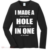 Funny Golf Hole In One Women's Long Sleeve Shirt thumb 0
