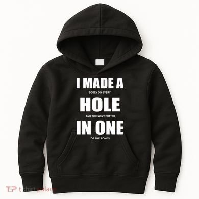 Funny Golf Hole In One Kids Hoodie