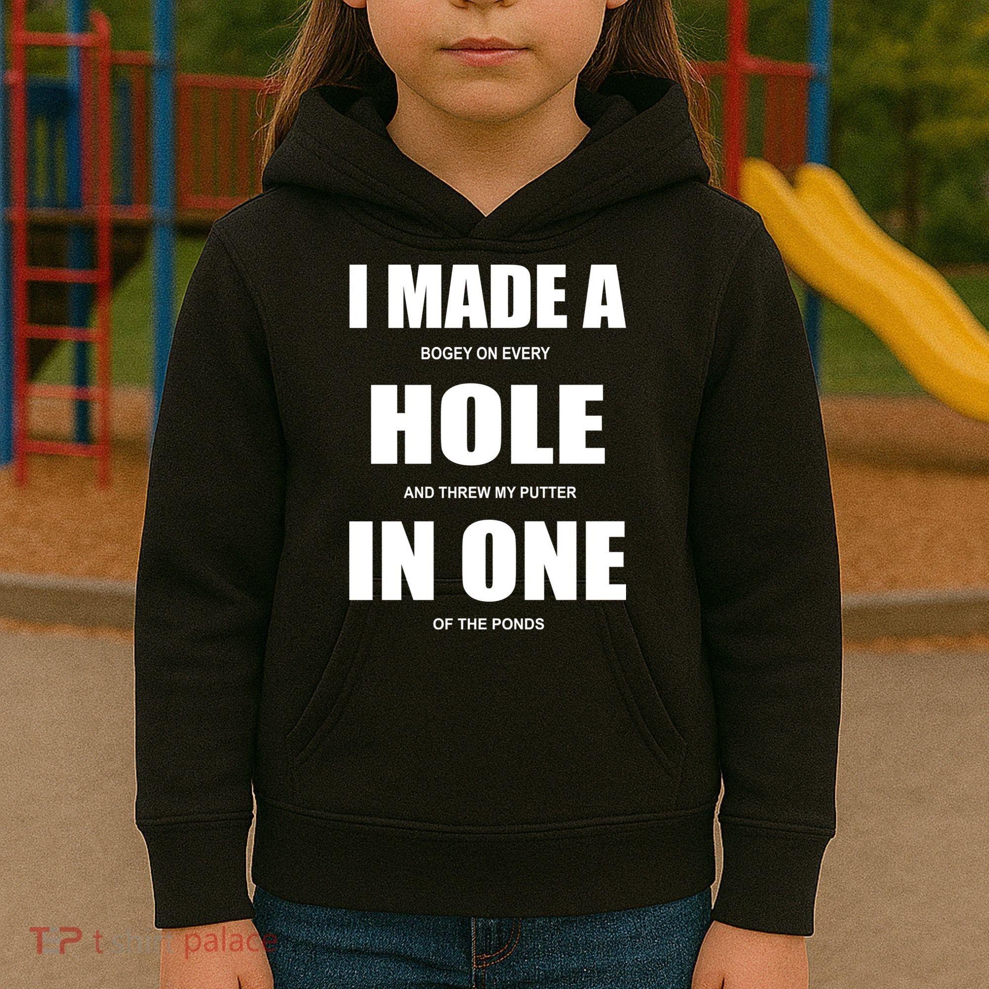 Funny Golf Hole In One Kids Hoodie