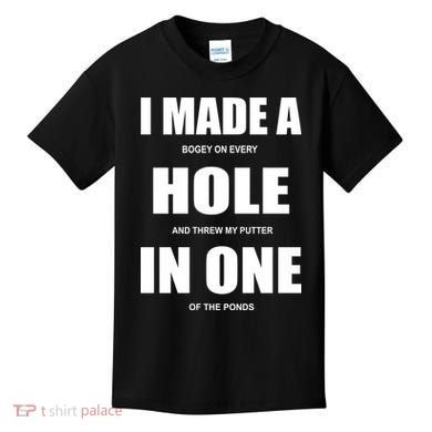 Funny Golf Hole In One Kids T-Shirt