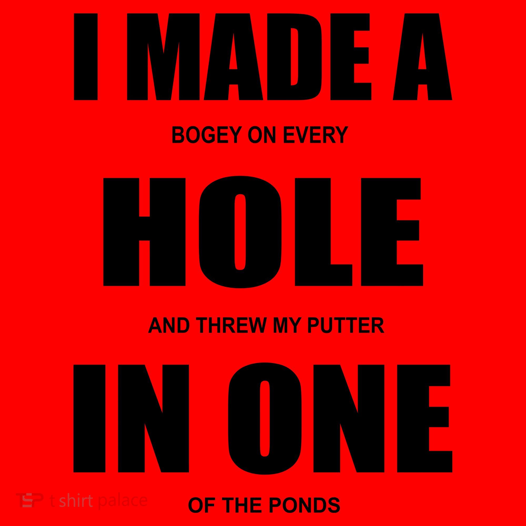 Funny Golf Hole In One Santa Hat
