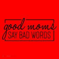 Funny Good Moms Say Bad Words Santa Hat thumb 1