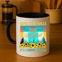 Funny Grab Your Balls It's Canning Season Coffee Mug thumb 4