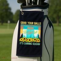 Funny Grab Your Balls It's Canning Season Golf Towel thumb 2