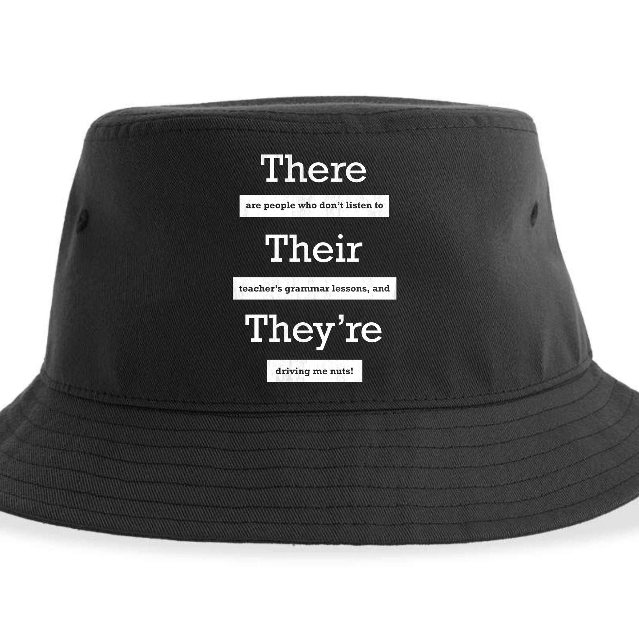 Funny Grammar Teacher Sustainable Bucket Hat
