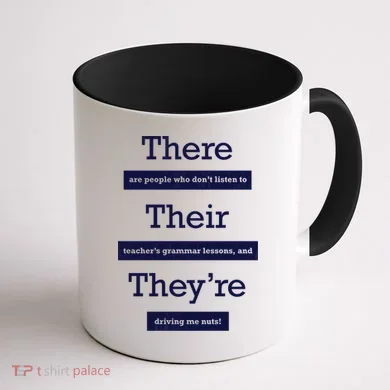 Funny Grammar Teacher Coffee Mug back