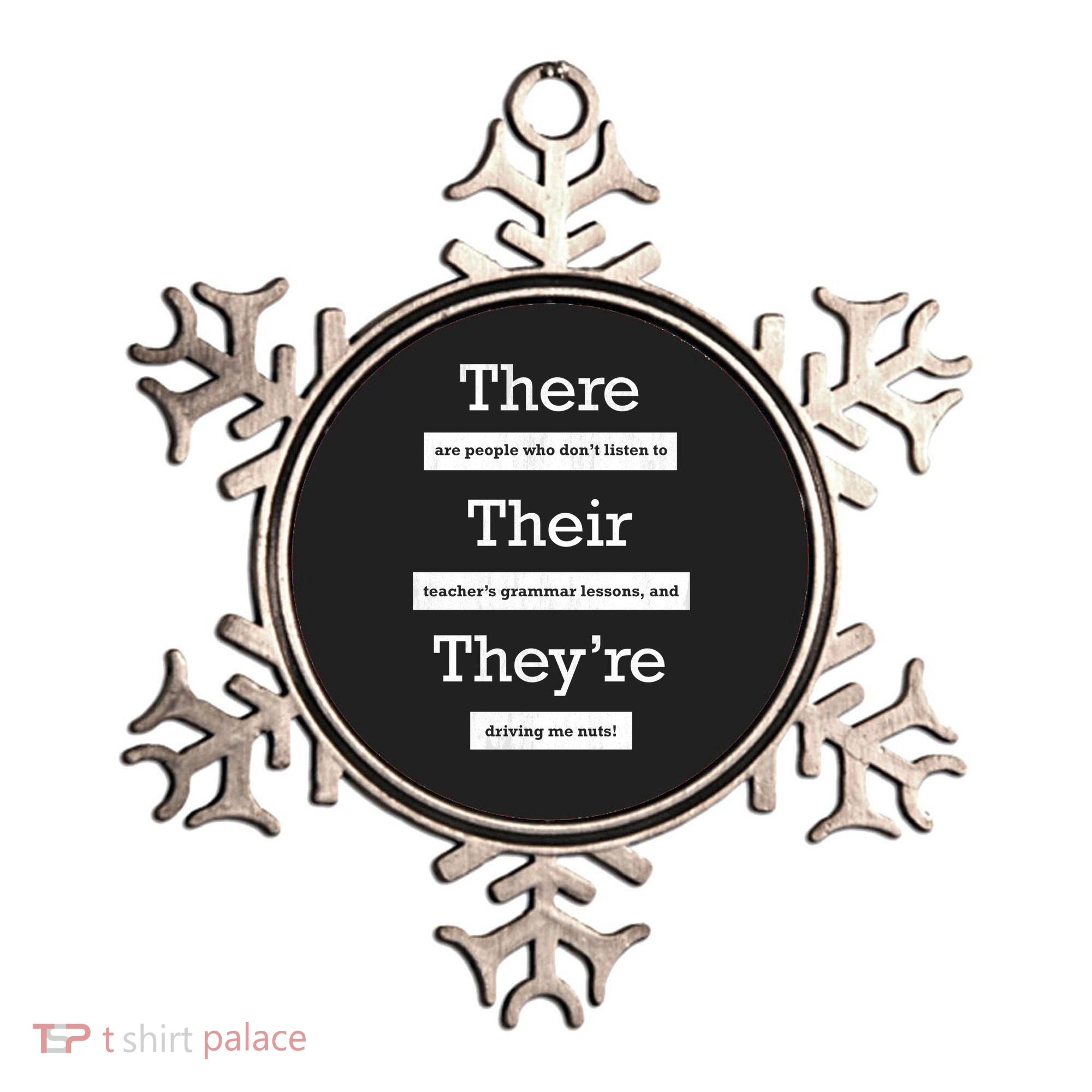 Funny Grammar Teacher Ornament