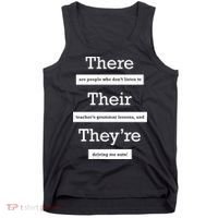 Funny Grammar Teacher Tank Top thumb 0