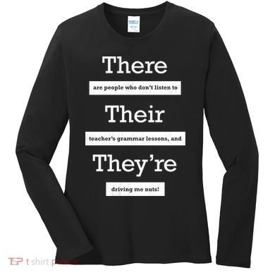 Funny Grammar Teacher Women's Long Sleeve Shirt
