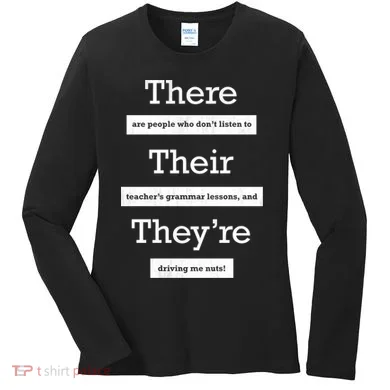 Funny Grammar Teacher Women's Long Sleeve Shirt