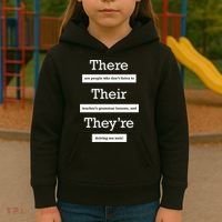 Funny Grammar Teacher Kids Hoodie thumb 3