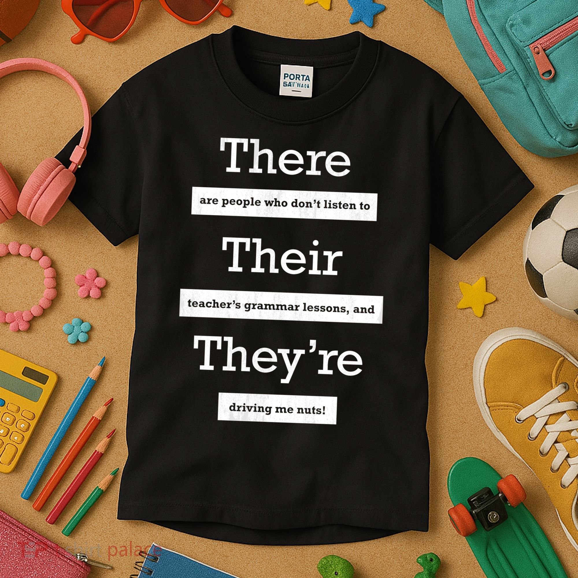 Funny Grammar Teacher Kids T-Shirt