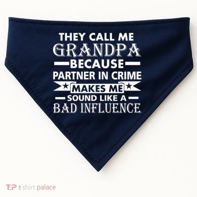 Funny Grandpa Grandfather USA-Made Doggie Bandana