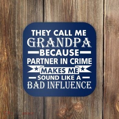 Funny Grandpa Grandfather Coaster