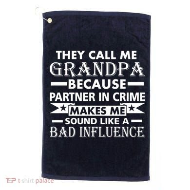 Funny Grandpa Grandfather Golf Towel