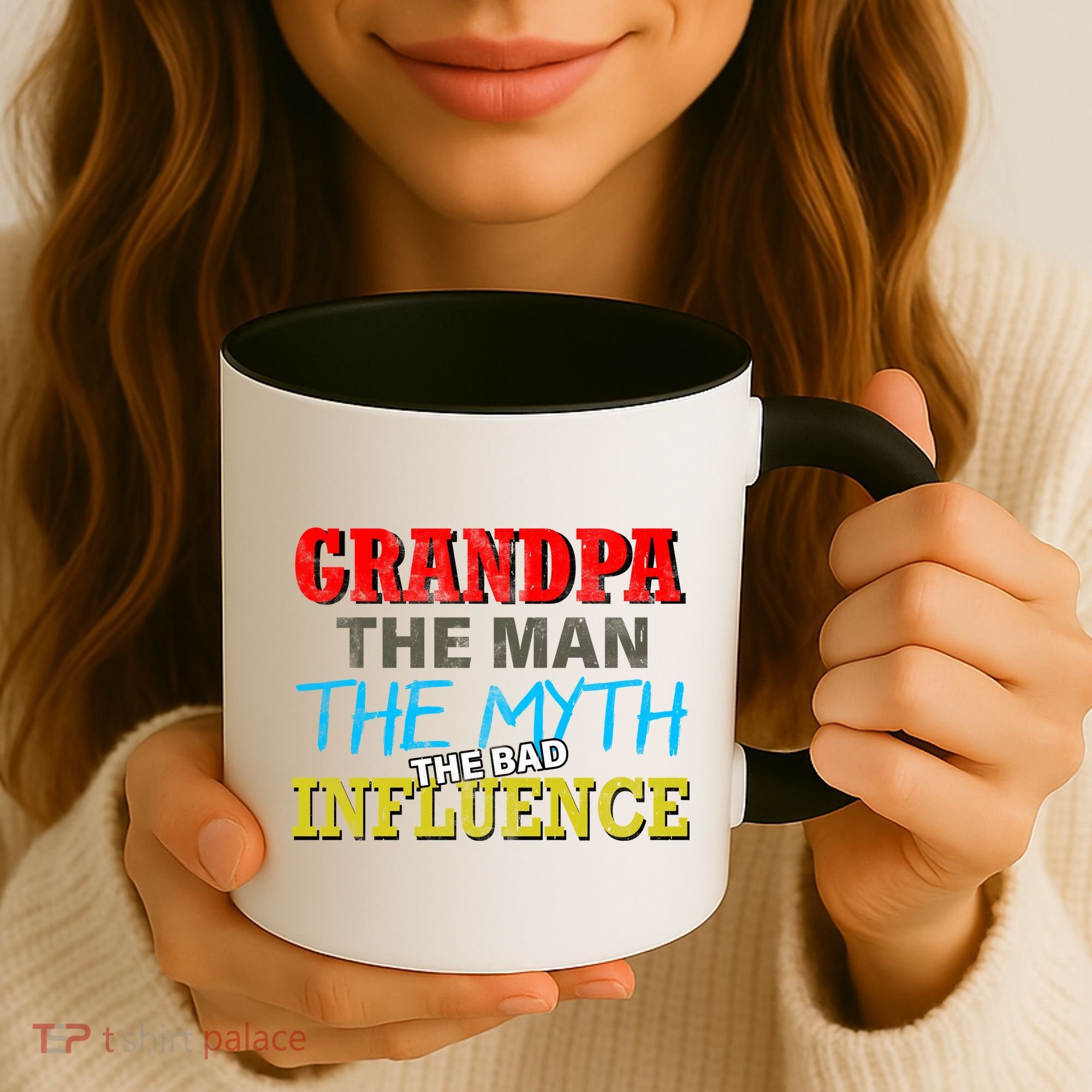 Funny Grandpa Man Myth The Bad Influence Coffee Mug