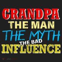 Funny Grandpa Man Myth The Bad Influence Beanie thumb 2