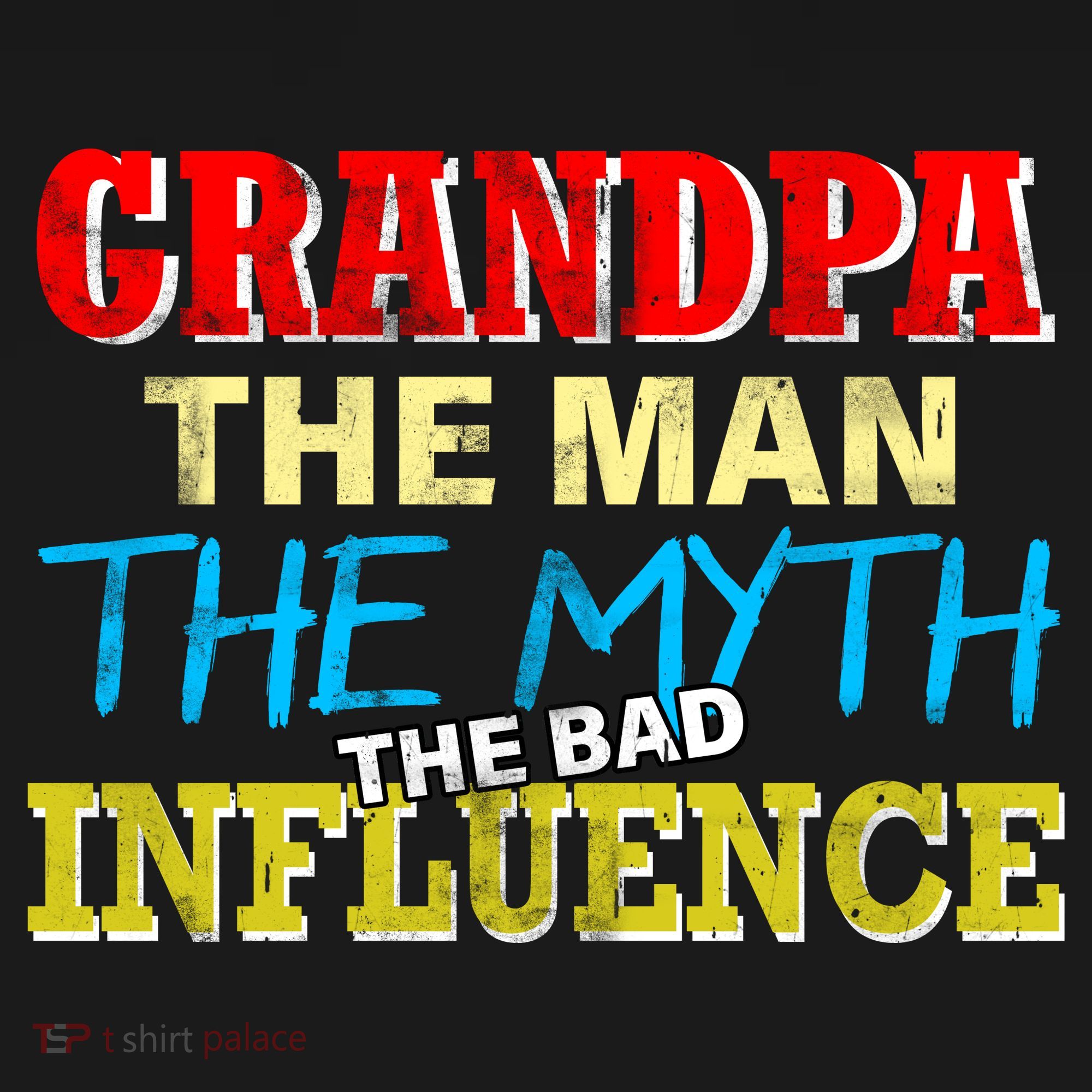 Funny Grandpa Man Myth The Bad Influence Coaster