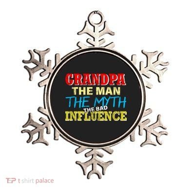 Funny Grandpa Man Myth The Bad Influence Ornament