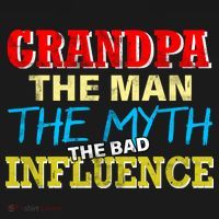 Funny Grandpa Man Myth The Bad Influence Ornament thumb 1