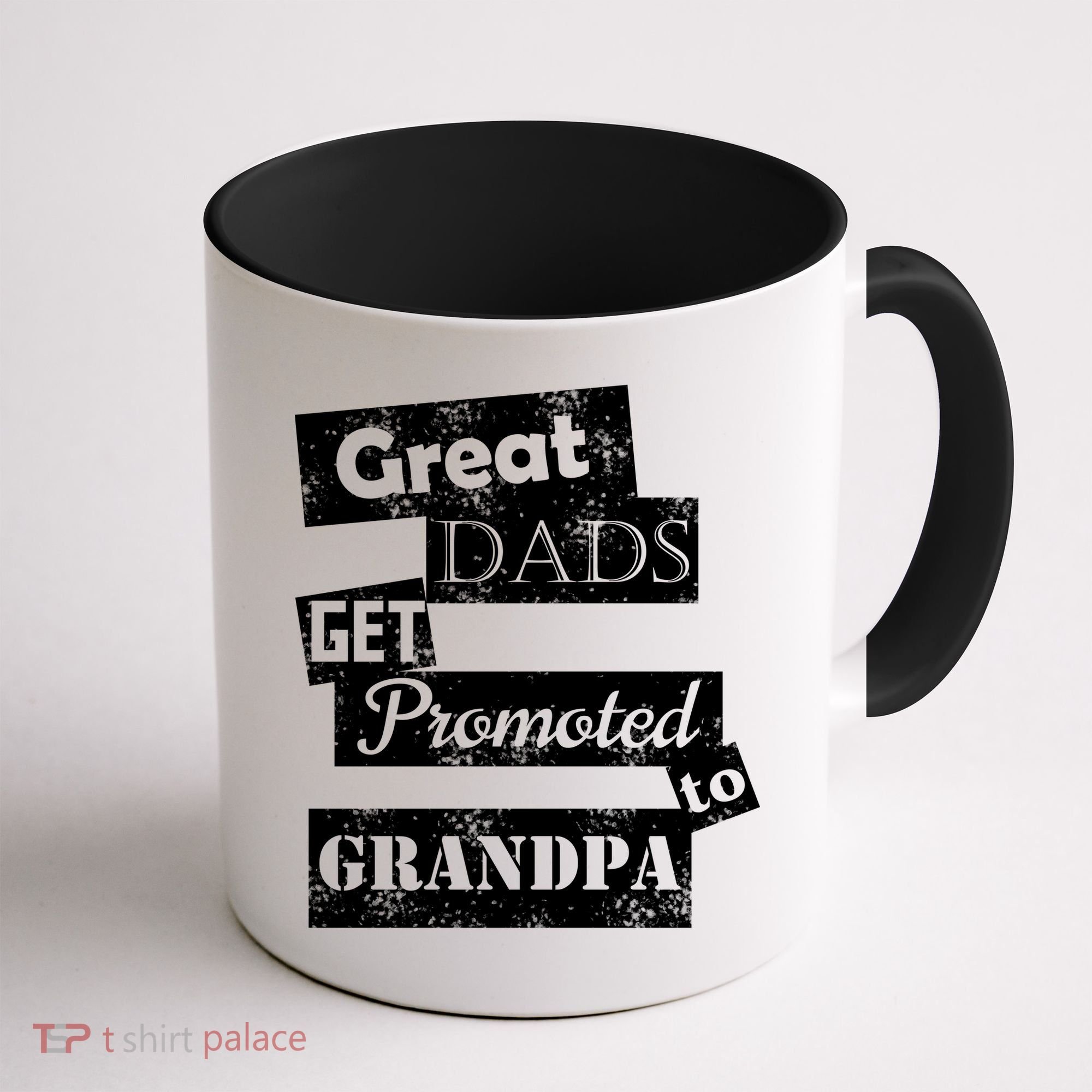 Funny Great Dads Get Promoted To Grandpa Coffee Mug