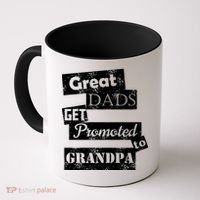 Funny Great Dads Get Promoted To Grandpa Coffee Mug thumb 0